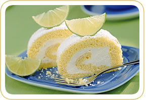 Brazo de gitano relleno de crema de lima (6 personas)